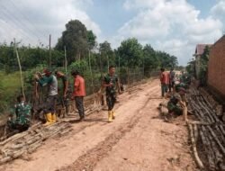 TMMD Ke-129 Masuk Hari Ke-16, Penguatan Fondasi Jalan Jadi Prioritas Satgas Kodim 0418/Palembang