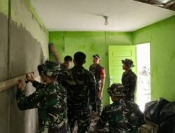 TMMD Ke-129 Kodim 0418/Palembang Masuki Fase Penuntasan, Rehab Rumah Ibu Sumilah di Talang Jambe Dikebut
