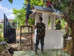 TMMD Kodim 0418/Palembang Kebut Penyelesaian Pos Kamling, Simbol Hidupnya Kembali Budaya Siskamling