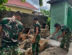 TMMD Ke-129 Kodim 0418/Palembang Pacu Penyediaan Air Bersih, Sumur Bor Mushola Al-Mufakat Dikebut