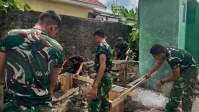 TMMD Ke-129 Kodim 0418/Palembang Pacu Penyediaan Air Bersih, Sumur Bor Mushola Al-Mufakat Dikebut