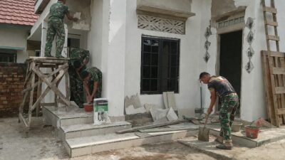 Satgas TMMD Ke- 129 Kodim 0418/Palembang Pacu Penyelesaian Mushola Baitul Makfurin demi Layani Kebutuhan Warga