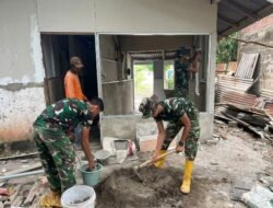 Rumah Fernando Hampir Sempurna, Satgas TMMD Ke-129 Tuntaskan Instalasi Listrik RTLH