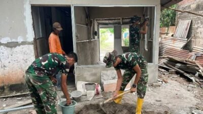 Rumah Fernando Hampir Sempurna, Satgas TMMD Ke-129 Tuntaskan Instalasi Listrik RTLH