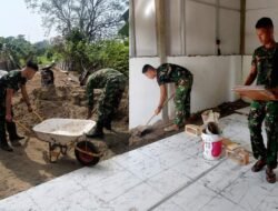 TMMD Ke- 129 Kodim 0418/Palembang Hari Ke-17, Rehab Rumah Warga Kurang Mampu di Palembang Hampir Rampung 