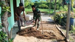 Hari Ke-18 TMMD Ke-129 Kodim 0418/Palembang, Rehabilitasi Rumah Ibu Suwarni Masuki Tahap Finishing