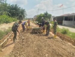 TMMD Ke- 129, Satgas Kodim 0418/Palembang Fokus Pengerasan Jalan 750 Meter di Talang Jambi