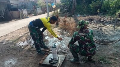 Satgas TMMD Kodim 0418/Palembang Uji Fungsi Sumur Bor Jelang Diserahkan ke Warga
