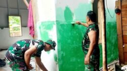 Rumah Ibu Sriyanti Mulai Dipercantik, TMMD Kodim 0418/Palembang Kebut Penyelesaian
