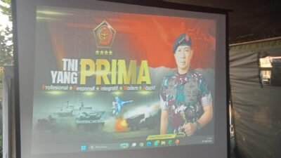 Satgas TMMD Kodim 0418/Palembang Jadikan Nobar Film Kebangsaan Sarana Memperkuat Persatuan