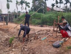 Jalan 750 Meter Jadi Harapan Baru Warga Talang Jambe, Satgas TMMD Kodim 0418/Palembang Terus Bergerak