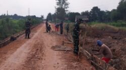 Gotong Royong TNI dan Warga, Jalan 750 Meter di Talang Jambe Dibangun Lewat TMMD Ke- 129 Kodim 0418/Palembang
