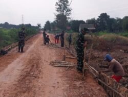 Jalan 750 Meter Jadi Prioritas TMMD Ke-129, Satgas Kodim 0418/Palembang Perkuat Konstruksi di Hari Ke-19