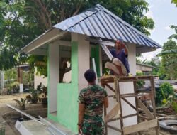 TMMD Ke-129 Kodim 0418/ Palembang Tuntaskan Progres Pos Kamling, Perkuat Pelayanan Publik di Talang Jambe