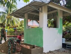 Poskamling Talang Jambe Hampir Rampung, TMMD Ke-129 Kodim 0418/ Palembang Dorong Partisipasi Warga Jaga Lingkungan