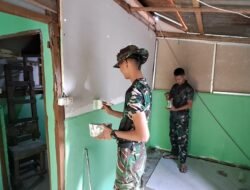 TMMD Ke-129 Percepat Penyelesaian RTLH, Rumah Bapak Fernando Masuki Tahap Finishing