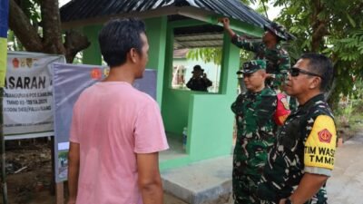 Pos Kamling Jadi Perhatian Tim Wasev TMMD ke-129, Progres Rehabilitasi Dipastikan Sesuai Target
