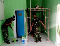 Rumah Ibu Sriyanti Berubah Menjelang Rampung, Satgas TMMD Kodim 0418/Palembang Percepat Tahap Akhir Rehab