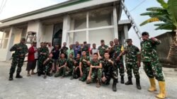 Foto Bersama Warga Jadi Warna Tersendiri dalam Kunjungan Tim Wasev TMMD ke-129 Kodim 0418/ Palembang