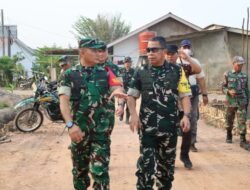 Turun Langsung ke Lapangan, Wasev TMMD ke-129 Cek Pembangunan Jalan 750 Meter di Talang Jambe