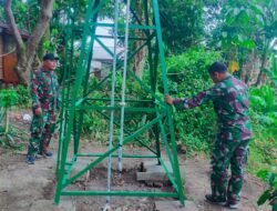 Sumur Bor TMMD Masuk Tahap Pengecekan, Satgas Kodim 0418/ Palembang Pastikan Air Siap Dimanfaatkan Warga