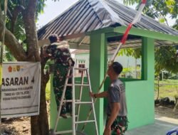 Keamanan Lingkungan Jadi Perhatian, Satgas TMMD ke-129 Kodim 0418/Palembang Kebut Penyelesaian Pos Kamling
