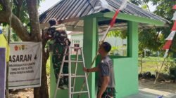 Hari Ke-24 TMMD Kodim 0418/Palembang, Pos Kamling Talang Jambe Masuk Tahap Finishing, Siap Jadi Garda Keamanan Warga