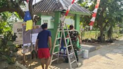 Tak Cukup Andalkan Aparat, TMMD ke-129 Kodim 0418/Palembang Kebut Pos Kamling untuk Keamanan Warga