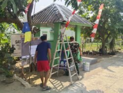 Tak Cukup Andalkan Aparat, TMMD ke-129 Kodim 0418/Palembang Kebut Pos Kamling untuk Keamanan Warga