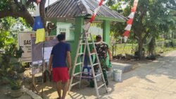 Pos Kamling Dikebut, Satgas TMMD 0418/Palembang Siapkan Ruang Keamanan Warga Talang Jambe