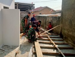 TMMD ke-129 Kodim 0418/Palembang Percepat Pengecoran Tutup Parit, Akses ke Mushola Baitul Maghfurin Makin Aman