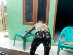 Nyaris Rumah Sriyanti Hampir Rampung, TNI dan Warga Kebut  RTLH TMMD Ke- 129 di Palembang