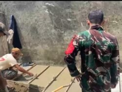 Satgas TMMD Kodim 0418/Palembang Kejar Detail Rehabilitasi Mushola Baitul Maghfurin, Parit Ikut Dicor