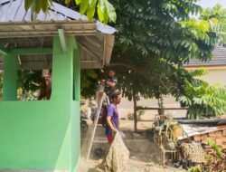 Pos Kamling TMMD ke-129 Kodim 0418/Palembang Dipoles Hijau, Tinggal Tunggu Dipakai Warga