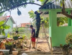 Keamanan Lingkungan Jadi Prioritas, Pos Kamling TMMD Kodim 0418/Palembang Dipoles Cantik