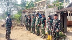 Apel di Lokasi TMMD Jadi Titik Kontrol Satgas Kodim 0418/Palembang Sebelum Bekerja
