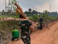 Dikebut Sejak Pagi, Jalan 750 Meter Disiapkan TMMD Kodim 0418/Palembang untuk Akses Warga
