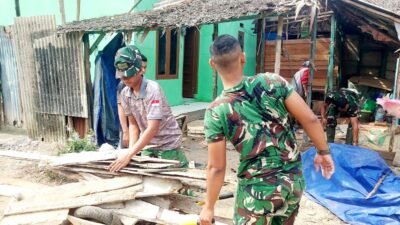Tiga Hari Jelang Penutupan, Satgas TMMD Kodim 0418/Palembang Masih Sempurnakan Rumah Warga