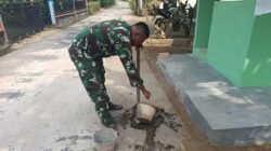 Menjelang Penutupan, Satgas TMMD 129 Kodim 0418/Palembang Pastikan Pos Kamling Bersih dan Siap Berfungsi