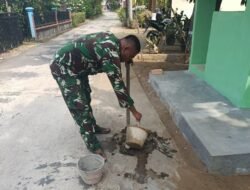 Menjelang Penutupan, Satgas TMMD 129 Kodim 0418/Palembang Pastikan Pos Kamling Bersih dan Siap Berfungsi