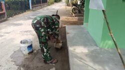 Pos Kamling Hampir Selesai, Satgas TMMD ke-129 Kodim 0418/Palembang Titip Pesan kepada Warga