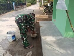 Pos Kamling Hampir Selesai, Satgas TMMD ke-129 Kodim 0418/Palembang Titip Pesan kepada Warga