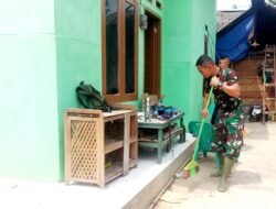 RTLH Ibu Sriyanti Rampung, Satgas TMMD ke-129 Bersih – Bersih Sebelum Diserahkan ke Warga