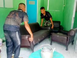 Rumah Sriyanti Hampir Rampung, Satgas TMMD Kodim 0418/Palembang Fokus pada Sentuhan Akhir dan Kebersihan Lingkungan