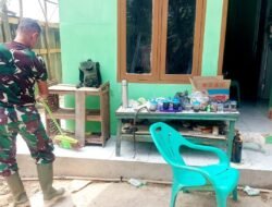 Sebelum Diserahkan, Satgas TMMD Kodim 0418/Palembang Bersihkan Rumah Sriyanti hingga Siap Dihuni