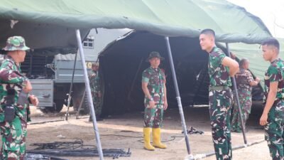 Penutupan TMMD ke-129 Tinggal Dua Hari, Satgas Kodim 0418/Palembang Mulai Kebut Persiapan di Talang Jambi