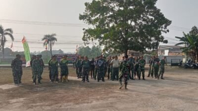 Detik-Detik Penutupan TMMD ke-129, Satgas Kodim 0418/Palembang Apel di Lokasi