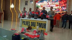 Tertangkap Basah Bakar Lahan, 6 Pelaku Karhutla Dibekuk Polres OKU Timur