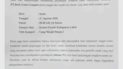 Surat Ajakan Aksi Sengketa Lahan PT BGG Beredar, Warga Soroti Janji Pembagian 5 Persen