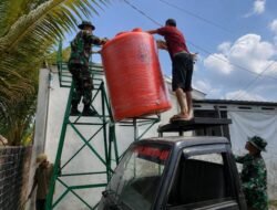 Sumur Bor Tahfidz Alfatihah Hampir Rampung, Satgas TMMD Kodim 0418/Palembang Pasang Tandon Air